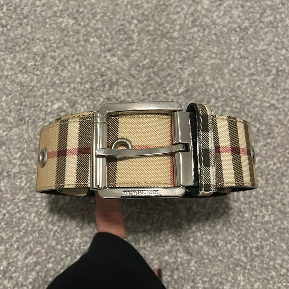 Burberry Plaid Belt